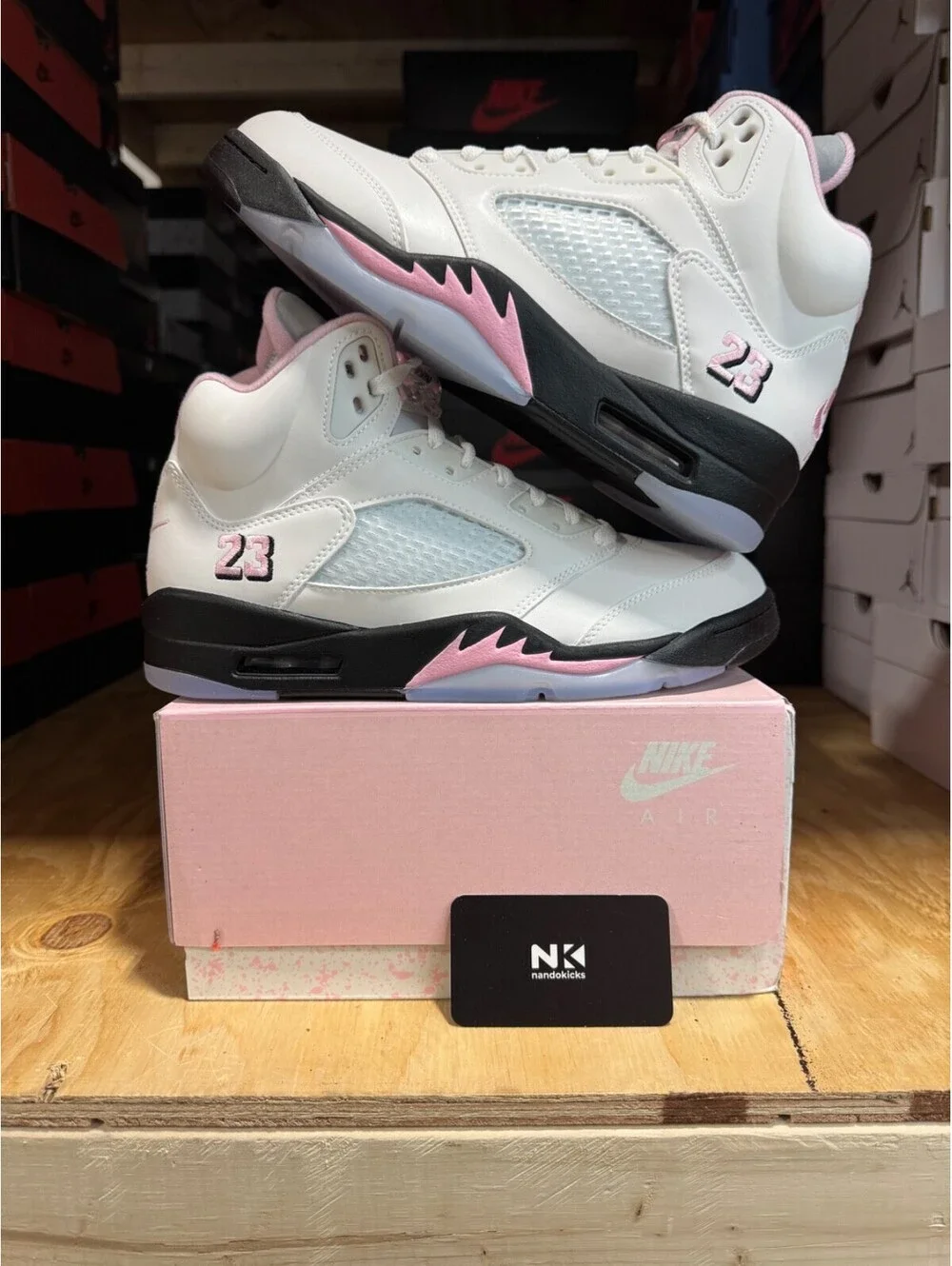 Air Jordan 5 Retro OG 'Medium Soft Pink' HQ7978-102 SIZE 13